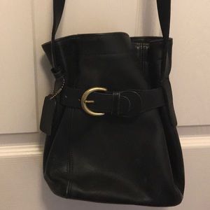 Vintage Coach Leather Bucket Bag
